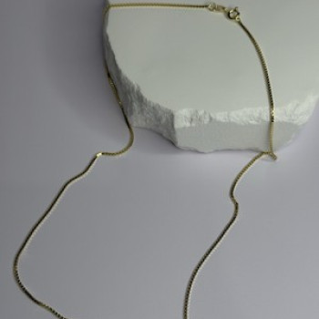 925 Sterling Silver Gold Plated Chain Length 18 Inch