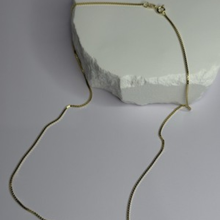 925 Sterling Silver Gold Plated Chain Length 18 Inch