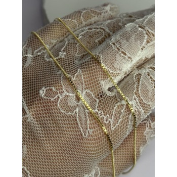 925 Sterling Silver Gold Plated Chain Length 18 Inch