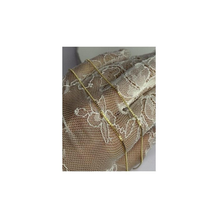 925 Sterling Silver Gold Plated Chain Length 18 Inch