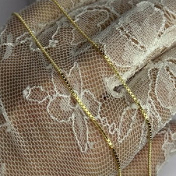 925 Sterling Silver Gold Plated Chain Length 18 Inch