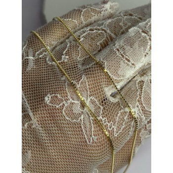 925 Sterling Silver Gold Plated Chain Length 18 Inch