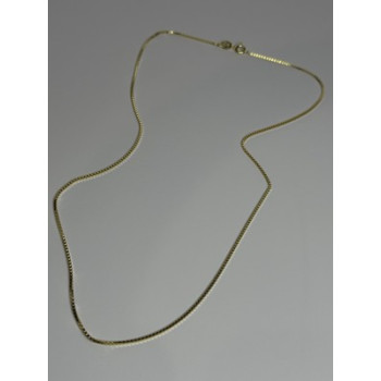 925 Sterling Silver Gold Plated Chain Length 18 Inch