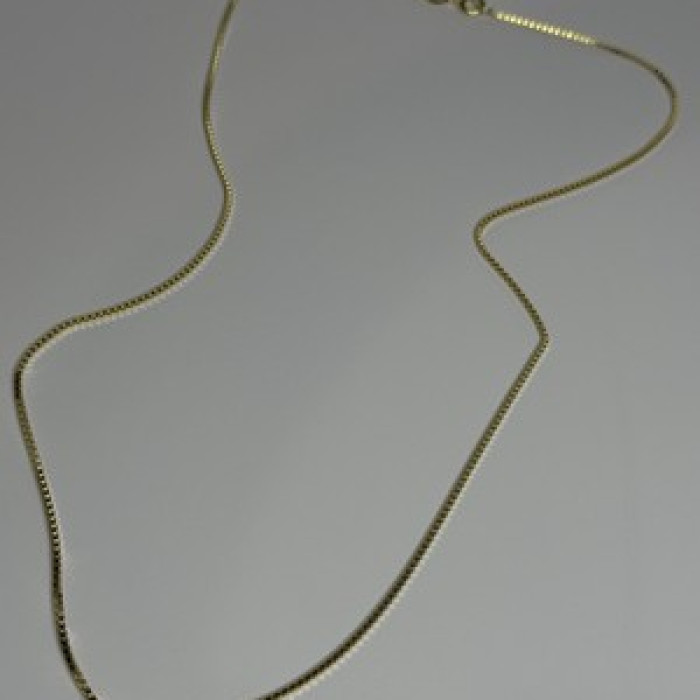 925 Sterling Silver Gold Plated Chain Length 18 Inch