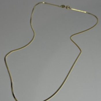 925 Sterling Silver Gold Plated Chain Length 18 Inch