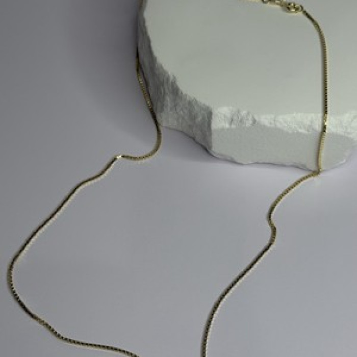 925 Sterling Silver Gold Plated Chain Length 18 Inch