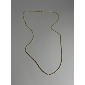 925 Sterling Silver Gold Plated Chain Length 18 Inch