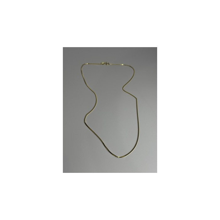 925 Sterling Silver Gold Plated Chain Length 18 Inch