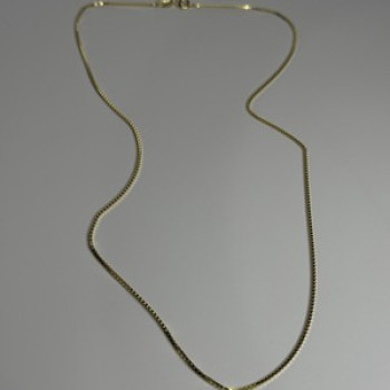 925 Sterling Silver Gold Plated Chain Length 18 Inch