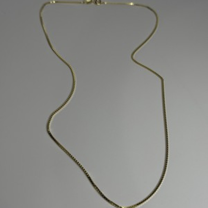 925 Sterling Silver Gold Plated Chain Length 18 Inch