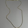 925 Sterling Silver Gold Plated Chain Length 18 Inch