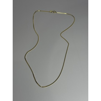 925 Sterling Silver Gold Plated Chain Length 18 Inch