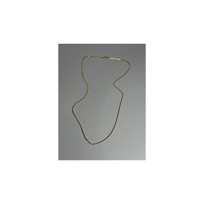 925 Sterling Silver Gold Plated Chain Length 18 Inch