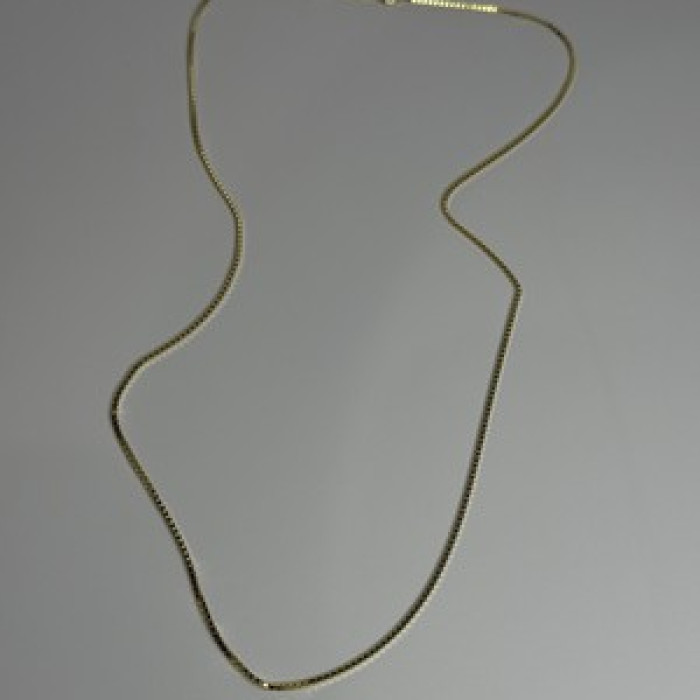 925 Sterling Silver Gold Plated Chain Length 18 Inch