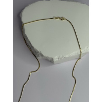 925 Sterling Silver Gold Plated Chain Length 18 Inch