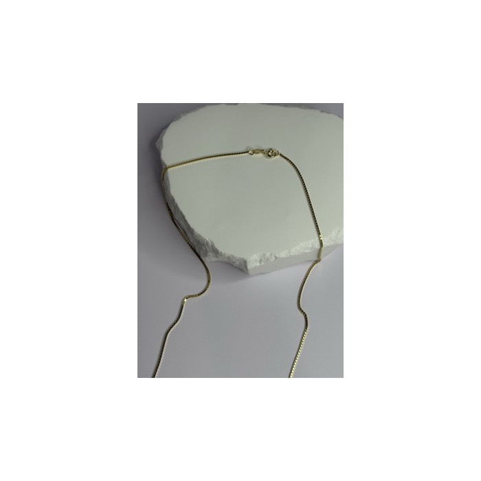 925 Sterling Silver Gold Plated Chain Length 18 Inch