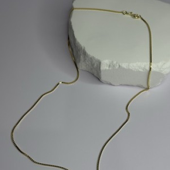 925 Sterling Silver Gold Plated Chain Length 18 Inch