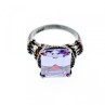 925 Sterling Silver Amethyst Ring Size 6.75