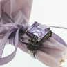 925 Sterling Silver Amethyst Ring Size 6.75