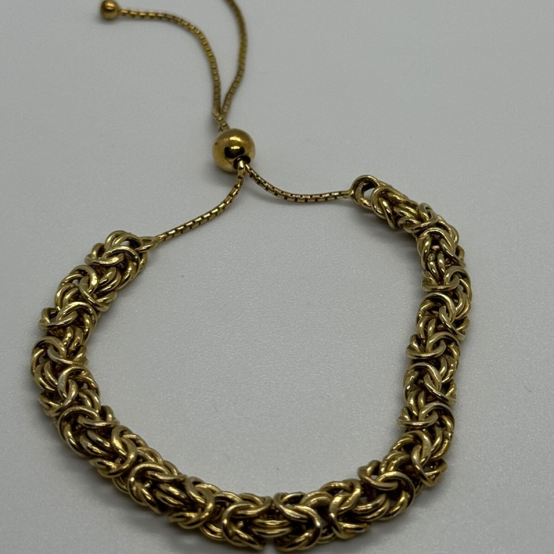 925 Sterling Silver Gold Plated Milor Italy Bracelet