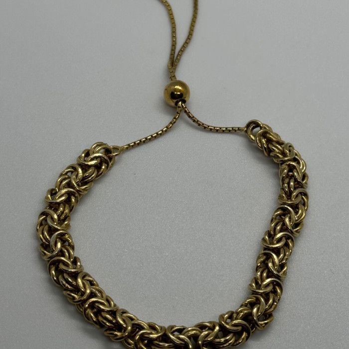 925 Sterling Silver Gold Plated Milor Italy Bracelet