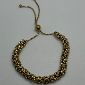 925 Sterling Silver Gold Plated Milor Italy Bracelet