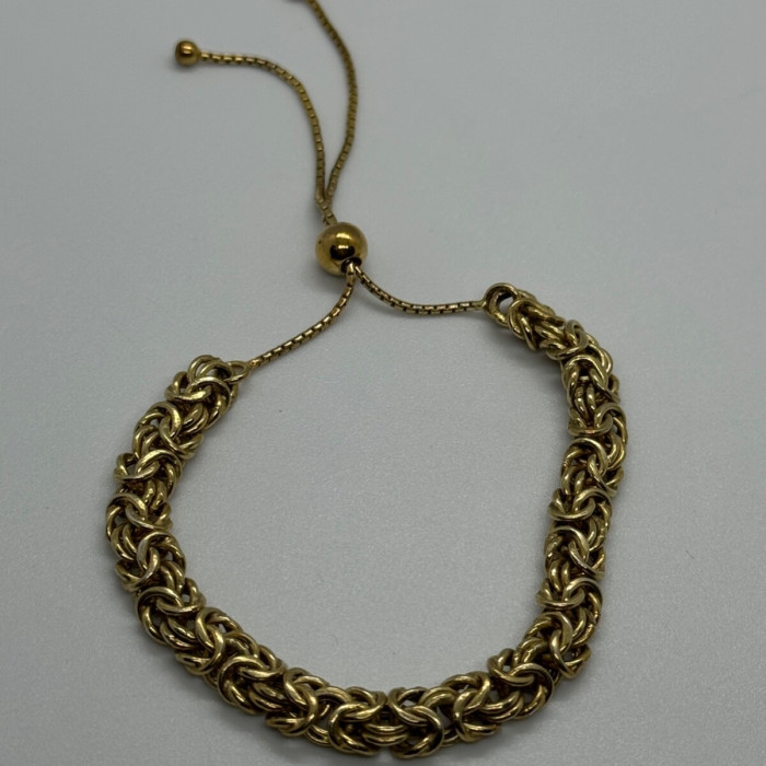 925 Sterling Silver Gold Plated Milor Italy Bracelet