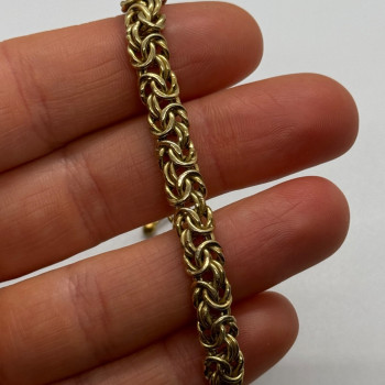 925 Sterling Silver Gold Plated Milor Italy Bracelet