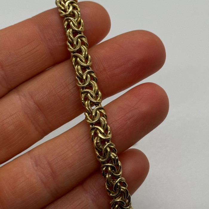 925 Sterling Silver Gold Plated Milor Italy Bracelet