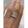 925 Sterling Silver Gold Plated & CZ Ring Size 7