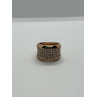 925 Sterling Silver Gold Plated & CZ Ring Size 7