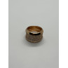 925 Sterling Silver Gold Plated & CZ Ring Size 7