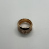 925 Sterling Silver Gold Plated & CZ Ring Size 7