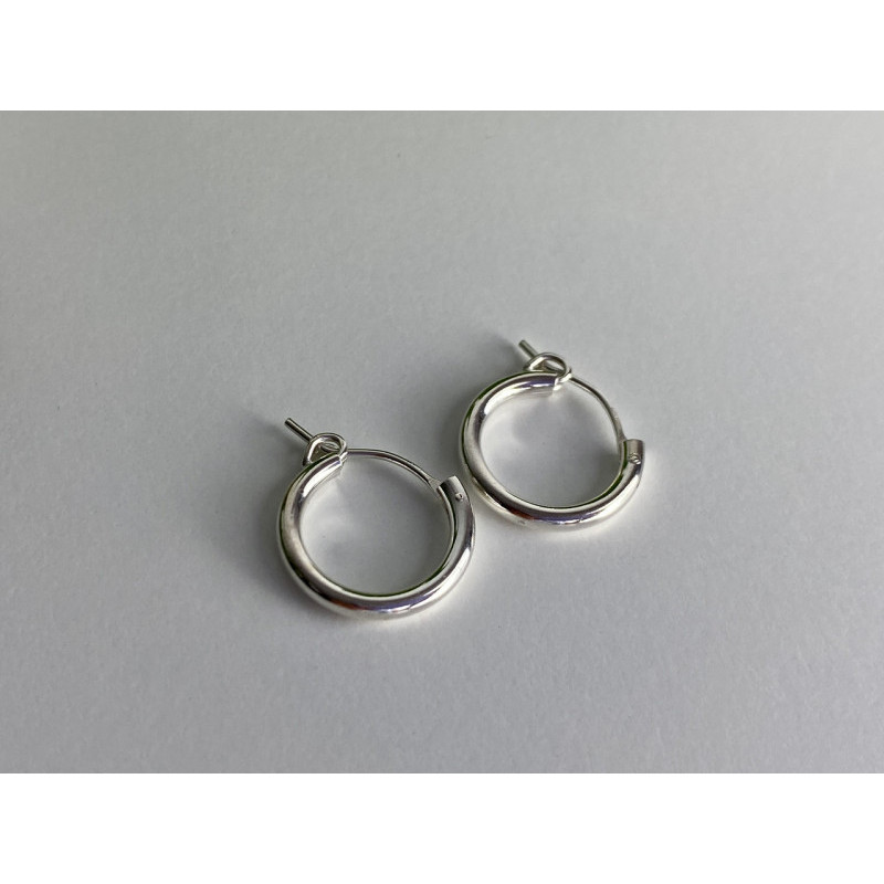 925 Sterling Silver Hoops Earrings