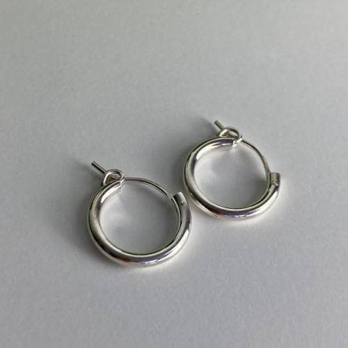 925 Sterling Silver Hoops Earrings