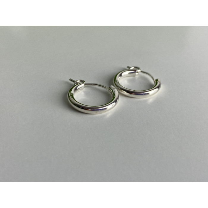 925 Sterling Silver Hoops Earrings
