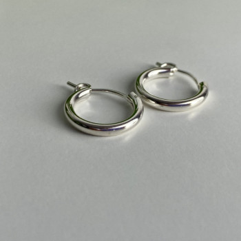 925 Sterling Silver Hoops Earrings