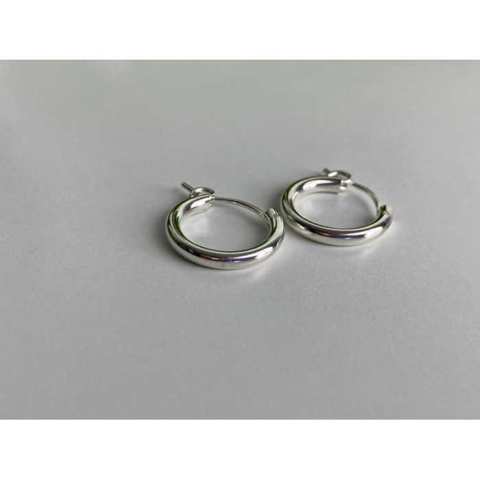 925 Sterling Silver Hoops Earrings