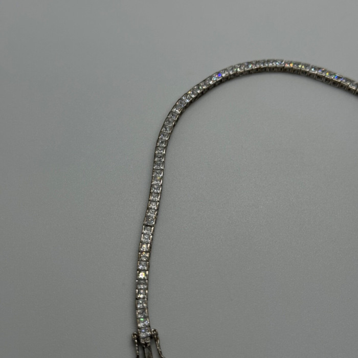 925 Sterling Silver CZ Bracelet