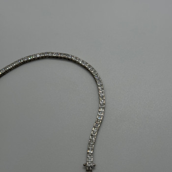 925 Sterling Silver CZ Bracelet