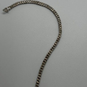 925 Sterling Silver CZ Bracelet