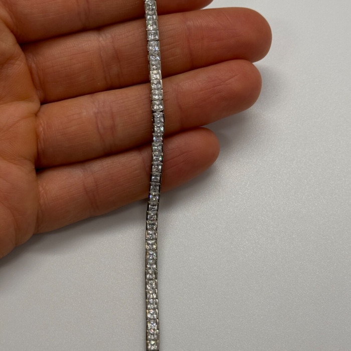 925 Sterling Silver CZ Bracelet