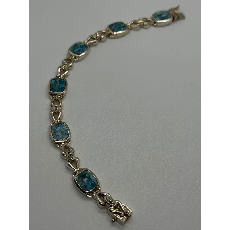 925 STERLING SILVER OPAL BRACELET