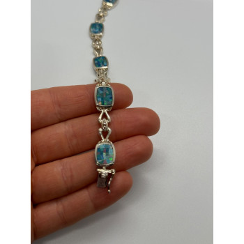 925 STERLING SILVER OPAL BRACELET