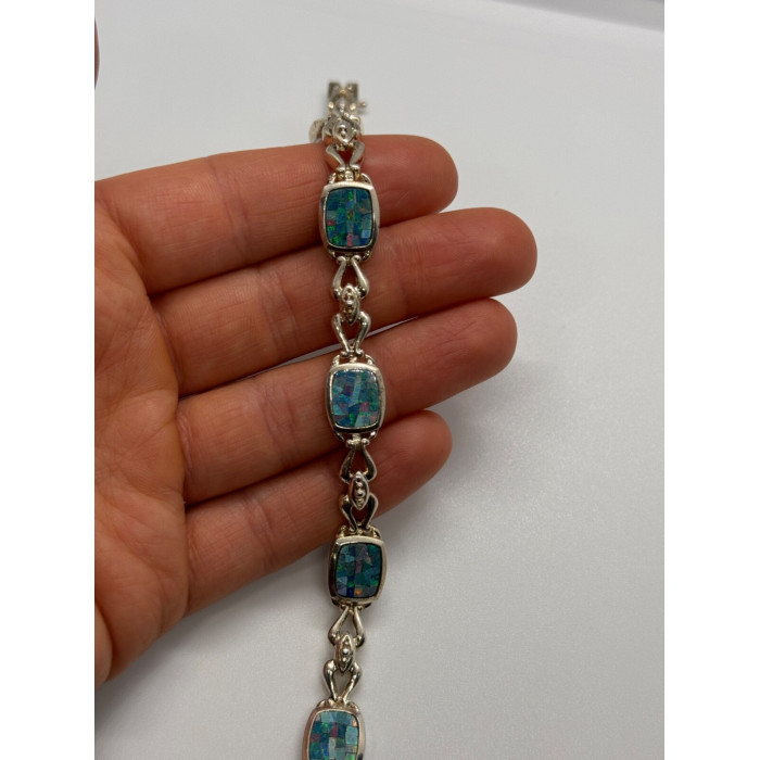 925 STERLING SILVER OPAL BRACELET