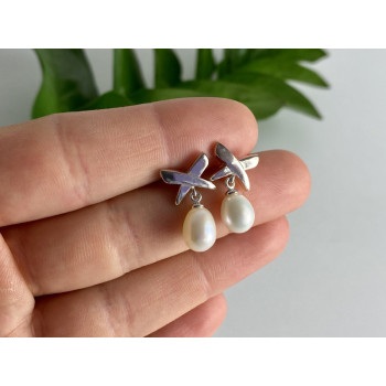 925 STERLING SILVER PEARLS EARRINGS