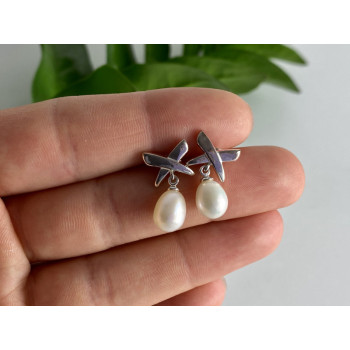 925 STERLING SILVER PEARLS EARRINGS