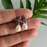 925 Sterling Silver Pearls Earrings