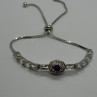 925 Sterling Silver Morganite & Beryl Bracelet