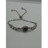 925 STERLING SILVER  MORGANITE & BERYL BRACELET
